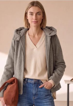 Chaqueta corta gris Street One