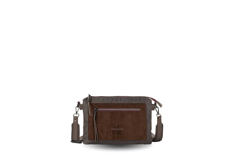 BANDOLERA PLANA DEVOTA & LOMBA EVER TAUPE