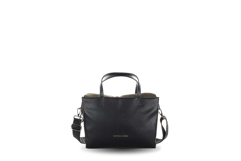 BOLSO BANDOLERA GRANDE DEVOTA & LOMBA SEREN NEGRO