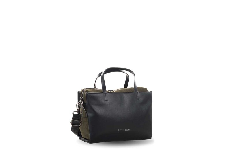 BOLSO BANDOLERA GRANDE DEVOTA & LOMBA SEREN NEGRO - Imagen 3