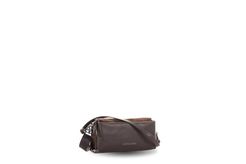 BOLSO BANDOLERA PEQUEÑA DEVOTA & LOMBA SEREN MARRÓN - Imagen 2