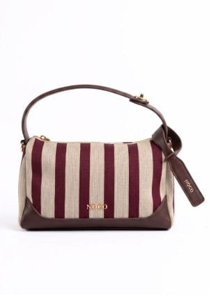 Bandolera Knit Rayas NOCO Granate
