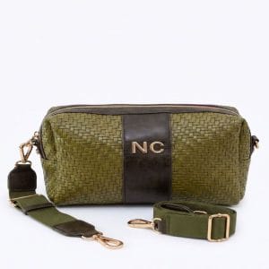Bandolera Rectangular Trenzada NOCO Verde