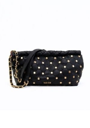Bolso Baguette Soft Tachuelas NOCO Negro