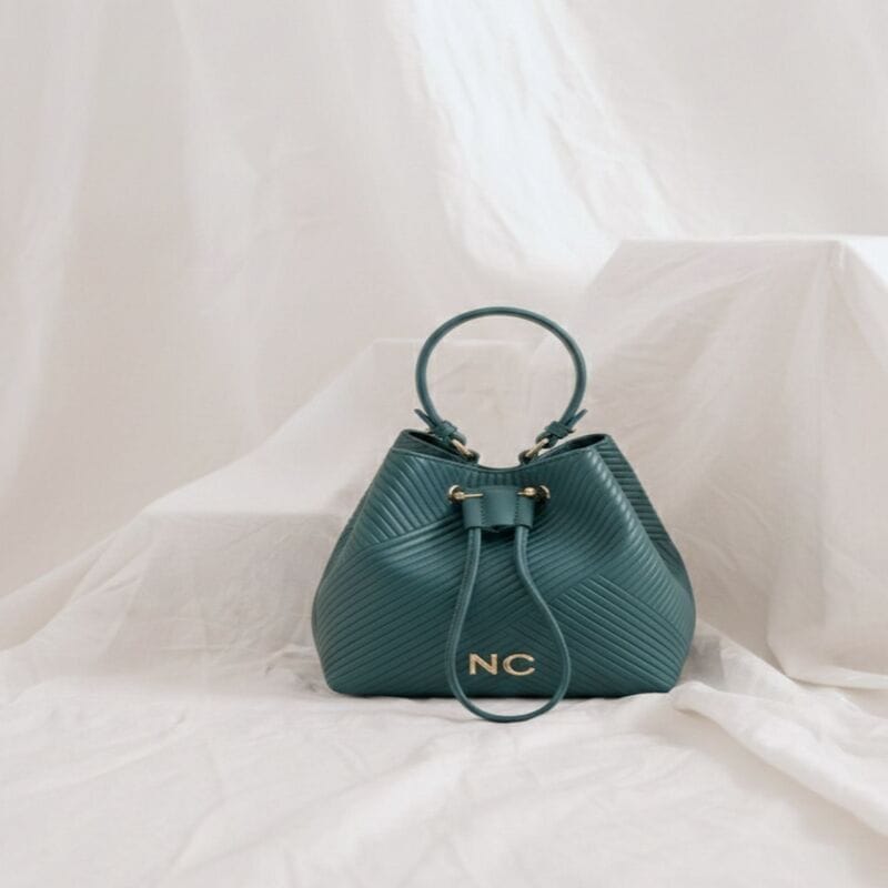 Bolso Bombonera Plisado NC Noco Azul - Imagen 2