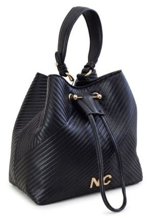 Bolso Bombonera Plisado NC noco negro