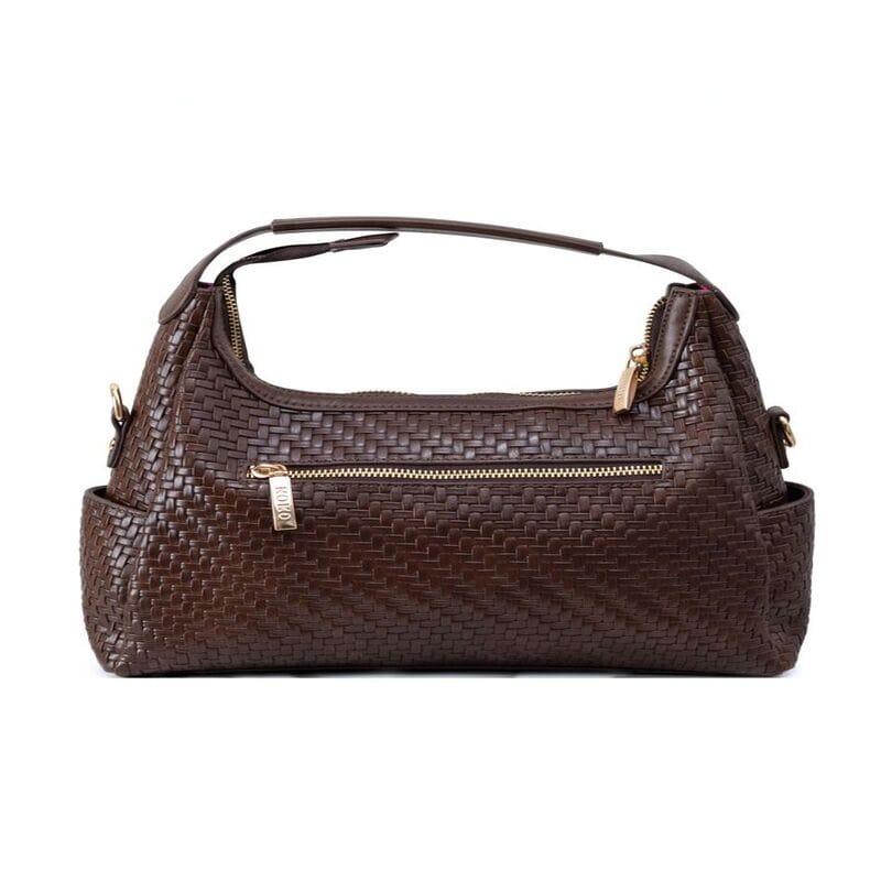 Bolso Góndola Trenzado NOCO Marrón - Imagen 2