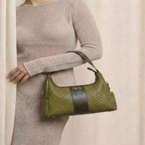 Bolso Góndola Trenzado NOCO Verde