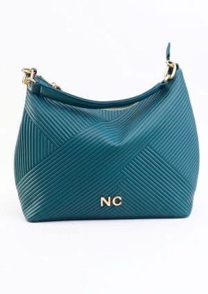 Bolso Hobo plisado NC Noco Azul