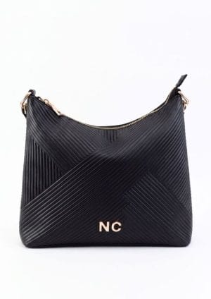 Bolso Hobo plisado NC Noco Negro