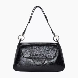 Bolso O bag Paris Efecto Laminado negro