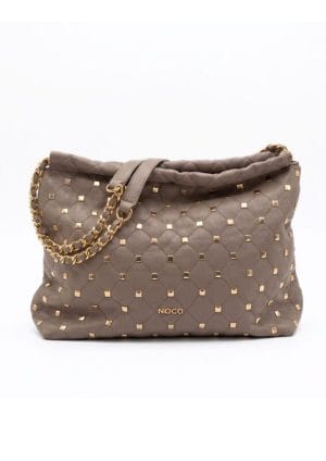 Bolso Saco Soft Tachuelas NC Noco Beige