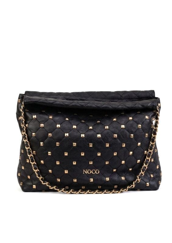 Bolso Saco Soft Tachuelas NC Noco Negro