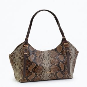 Bolso Tote Serpiente Noco Marrón