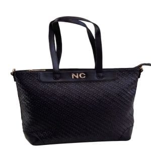 Bolso Tote Vertical Trenzado NOCO Negro