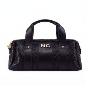 Bolso bowling Noco trenzado negro