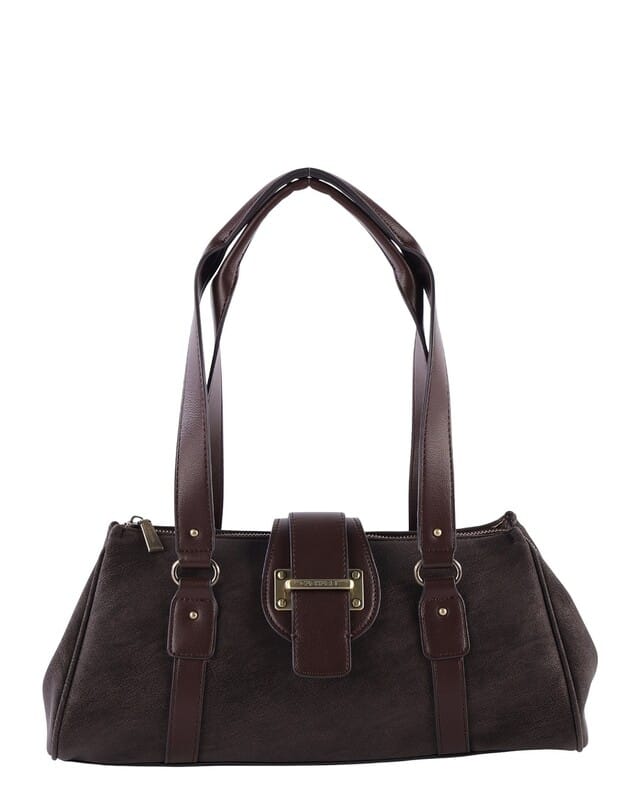 Bolso de hombro en color moka Cacharel
