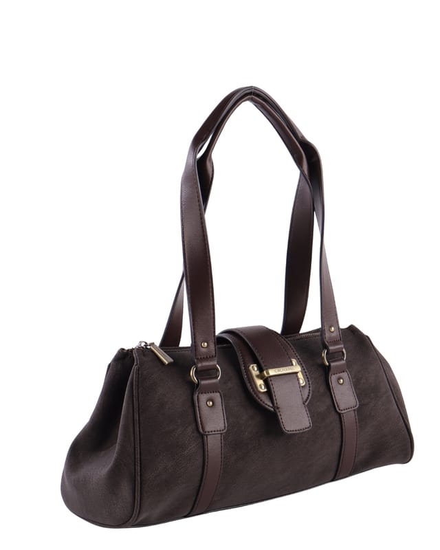 Bolso de hombro en color moka Cacharel - Imagen 3