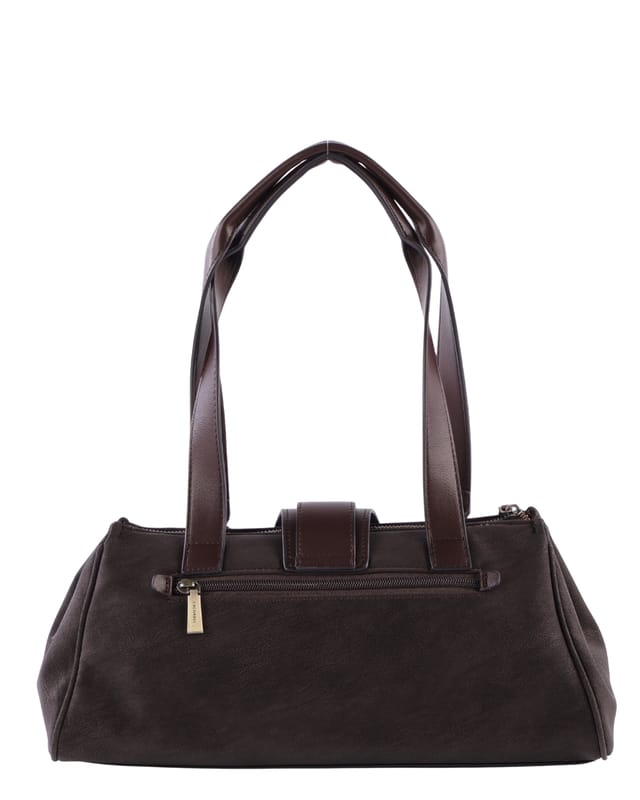 Bolso de hombro en color moka Cacharel - Imagen 2