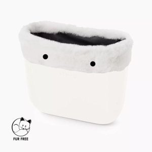 Borde O bag Fibra Sintetica efecto Lapin Rex Blanco