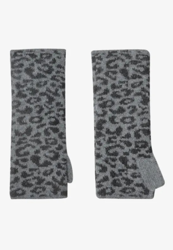 Calentadores de brazos y manos con estampado de leopardo gris Street One - Imagen 4