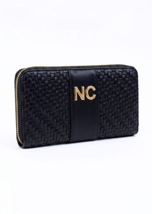 Cartera Billetera Trenzada NOCO Negro