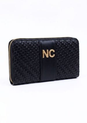 Cartera Billetera Trenzada NOCO Negro