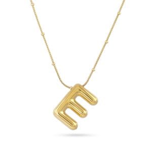 Collar Essentials Inicial E Dorado Anartxy
