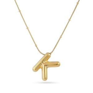 Collar Essentials Inicial K Dorado Anartxy