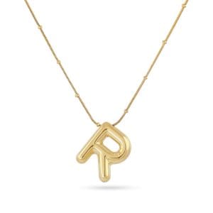 Collar Essentials Inicial R Dorado Anartxy