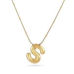 Collar Essentials Inicial S Dorado Anartxy