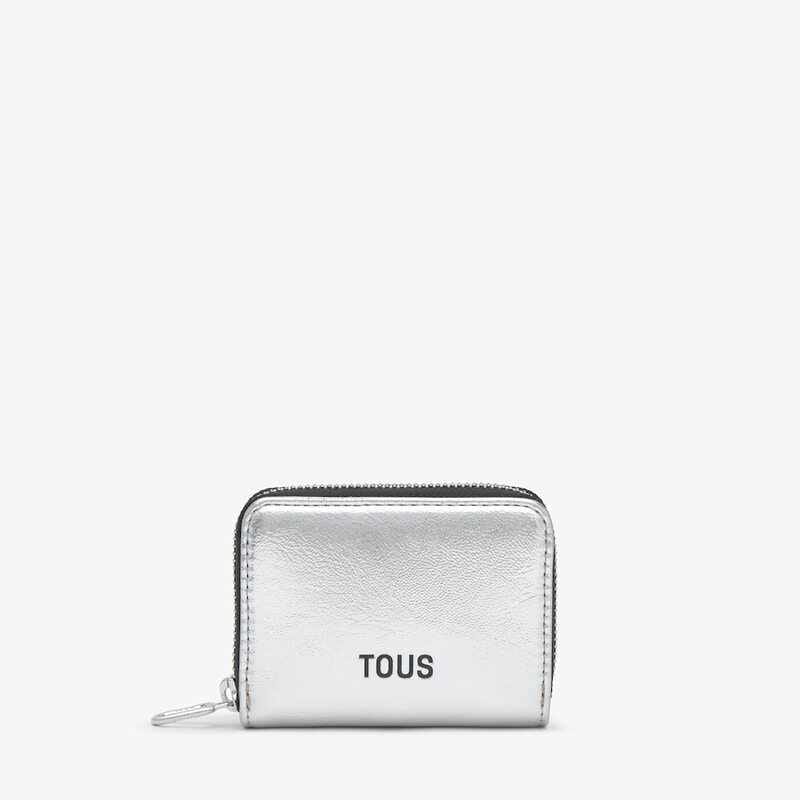 Monedero mediano plateado New Dorp Tous