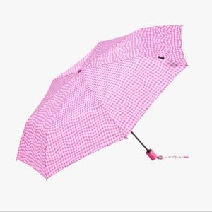 Paraguas plegable Vichy Bissetti rosa