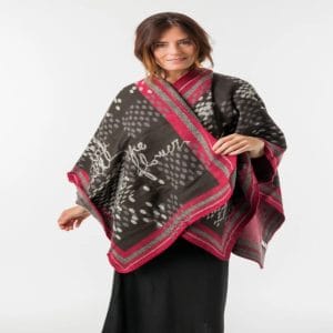 Poncho estampado Tulip Anekke