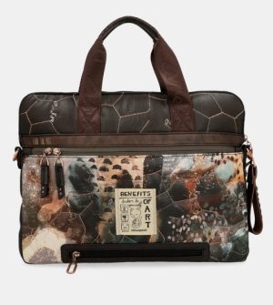Portadocumentos Anekke Shoen Padded Marron