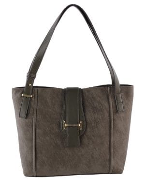 Shopper de hombro en color Kaki Cacharel