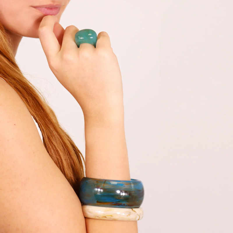 Anillo Anartxy Resin Blueberry - Imagen 2