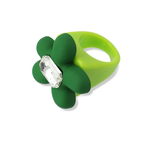 Anillo Anartxy Flora Verde - Imagen 2