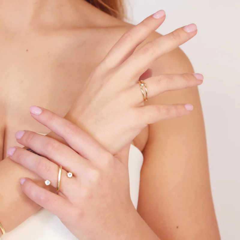 Anillo Summer Essentials Night Sky Anartxy dorado - Imagen 5