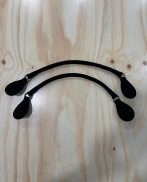 Asa corta tubular modular O bag negra nobuck