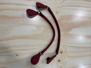 Asa corta tubular modular O bag burdeos nobuck