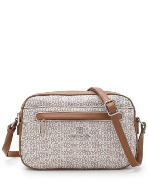 Bandolera Cacharel Print cuero