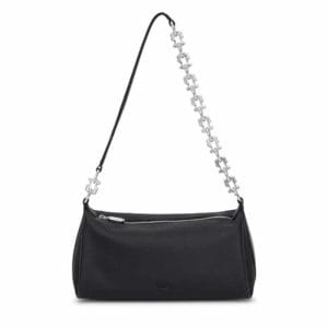 Bandolera chain de piel negra TOUS Fold
