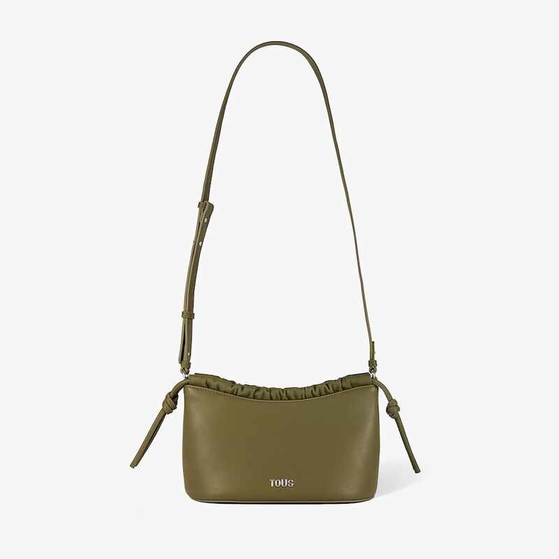 Bandolera mediana verde oliva con frunce TOUS Emily - Imagen 3