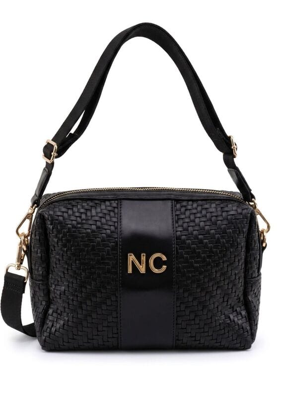 Bandolera Rectangular Trenzada NOCO Negro