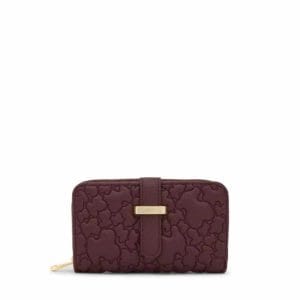 Billetera burdeos Bridge Puffy bear