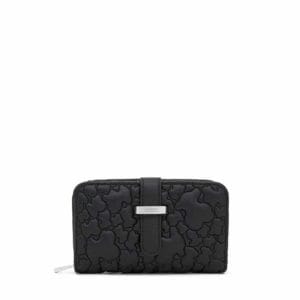 Billetera negra Bridge Puffy bear