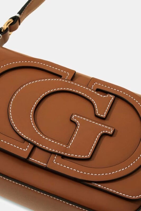 Bolsa con logo Ruby Marrón Guess - Imagen 2