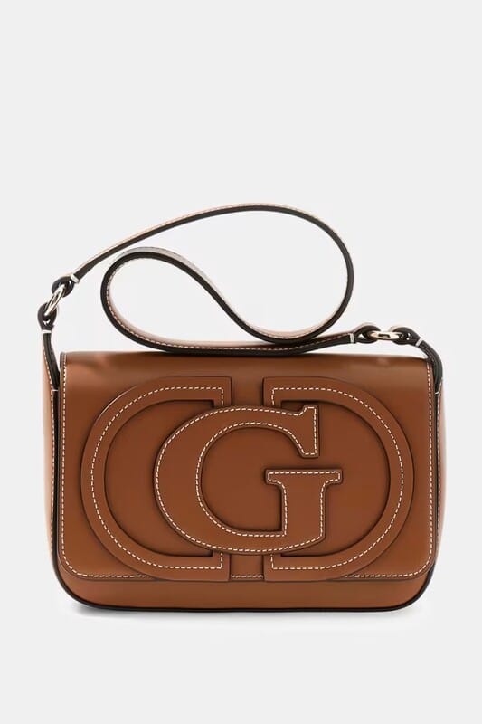 Bolsa con logo Ruby Marrón Guess