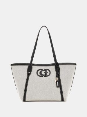 Bolso Hombro GUESS Sebina con Colgante Logotipo Negro